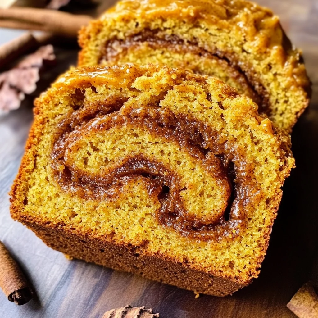Cinnamon Swirl Pumpkin Bread Mini Loaves