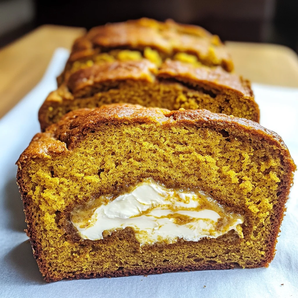 Cream Cheese-Filled Pumpkin Bread