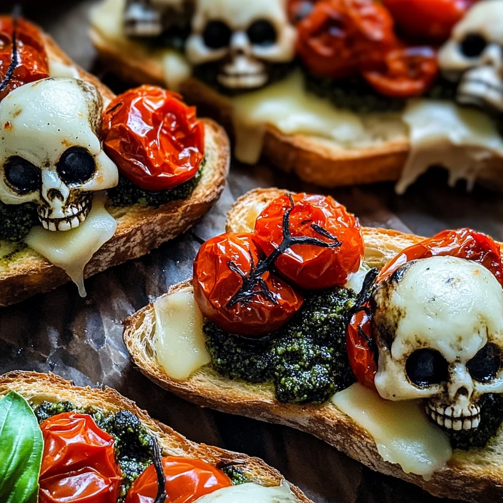 Halloween Bruschetta Appetizer