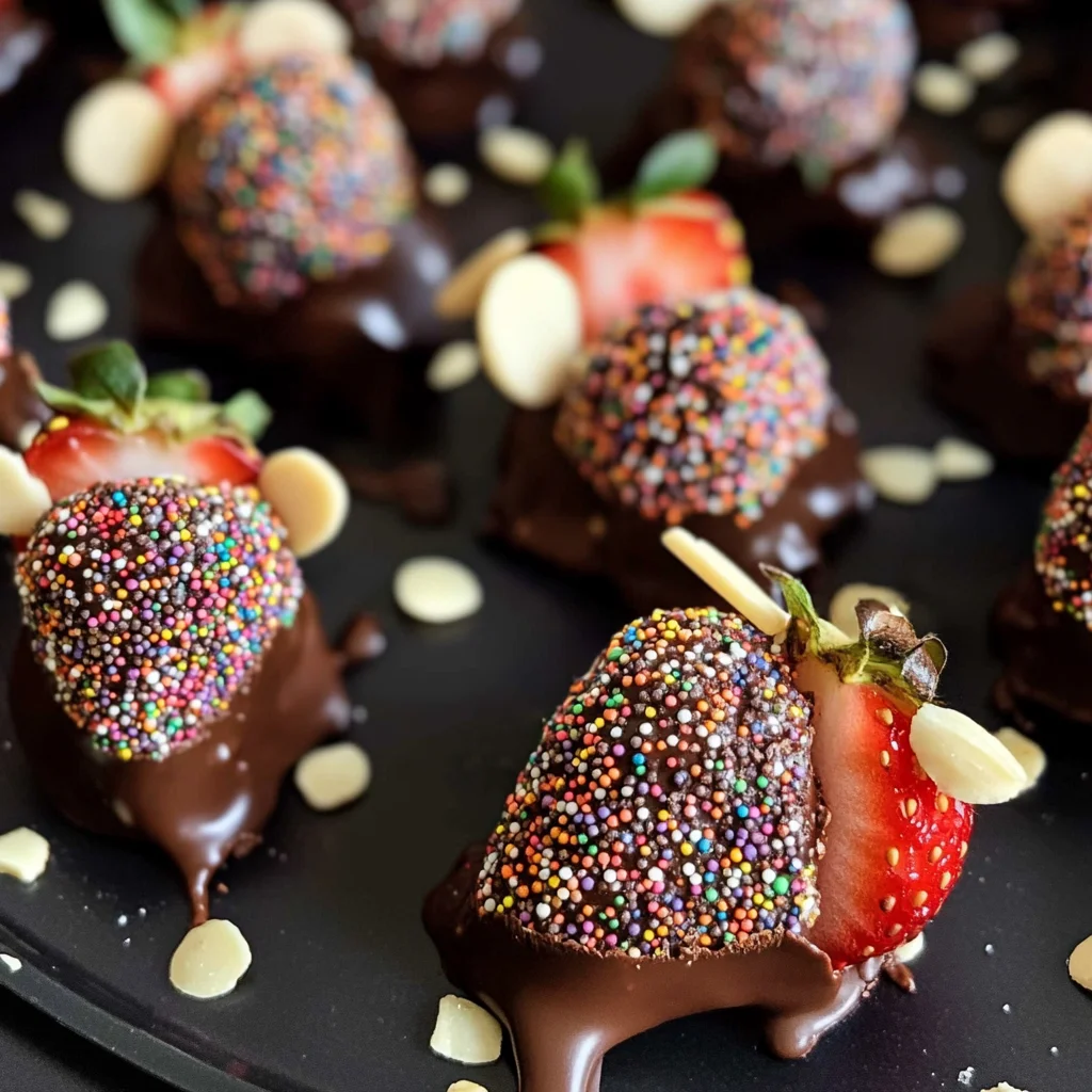 Halloween Dessert - Strawberry and Chocolate fudge mice