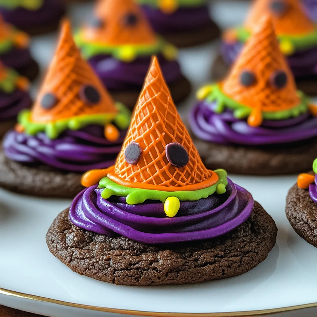 Halloween Witch Hat Cookies