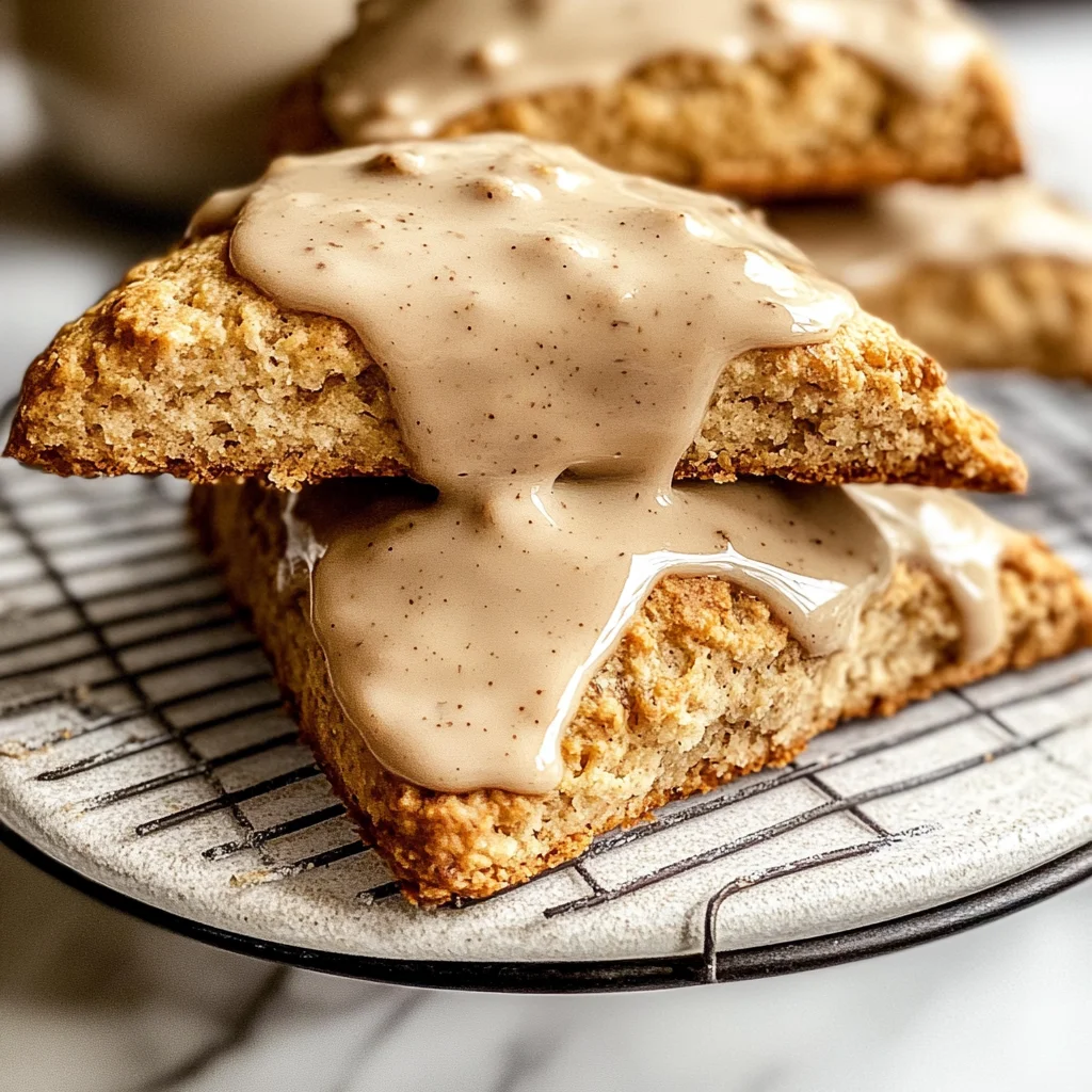 Homemade Chai Scones with Maple Chai Glaze