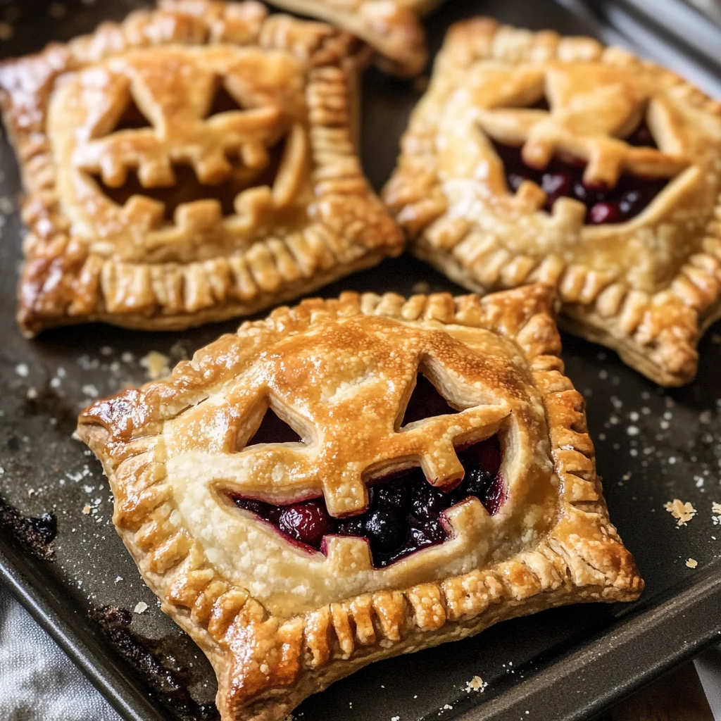 Jack-O-Lantern Hand Pies