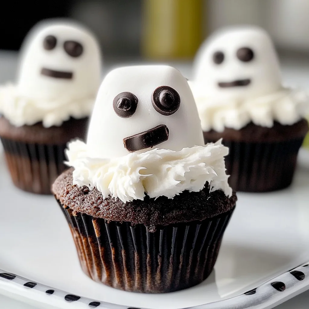 Marshmallow Ghost Cupcakes