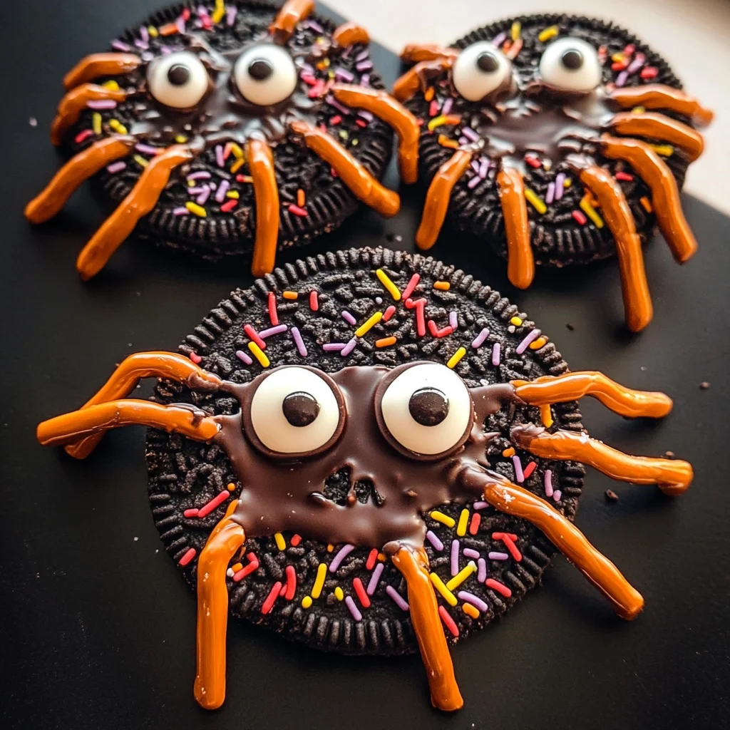 Oreo Spider Halloween Cookies