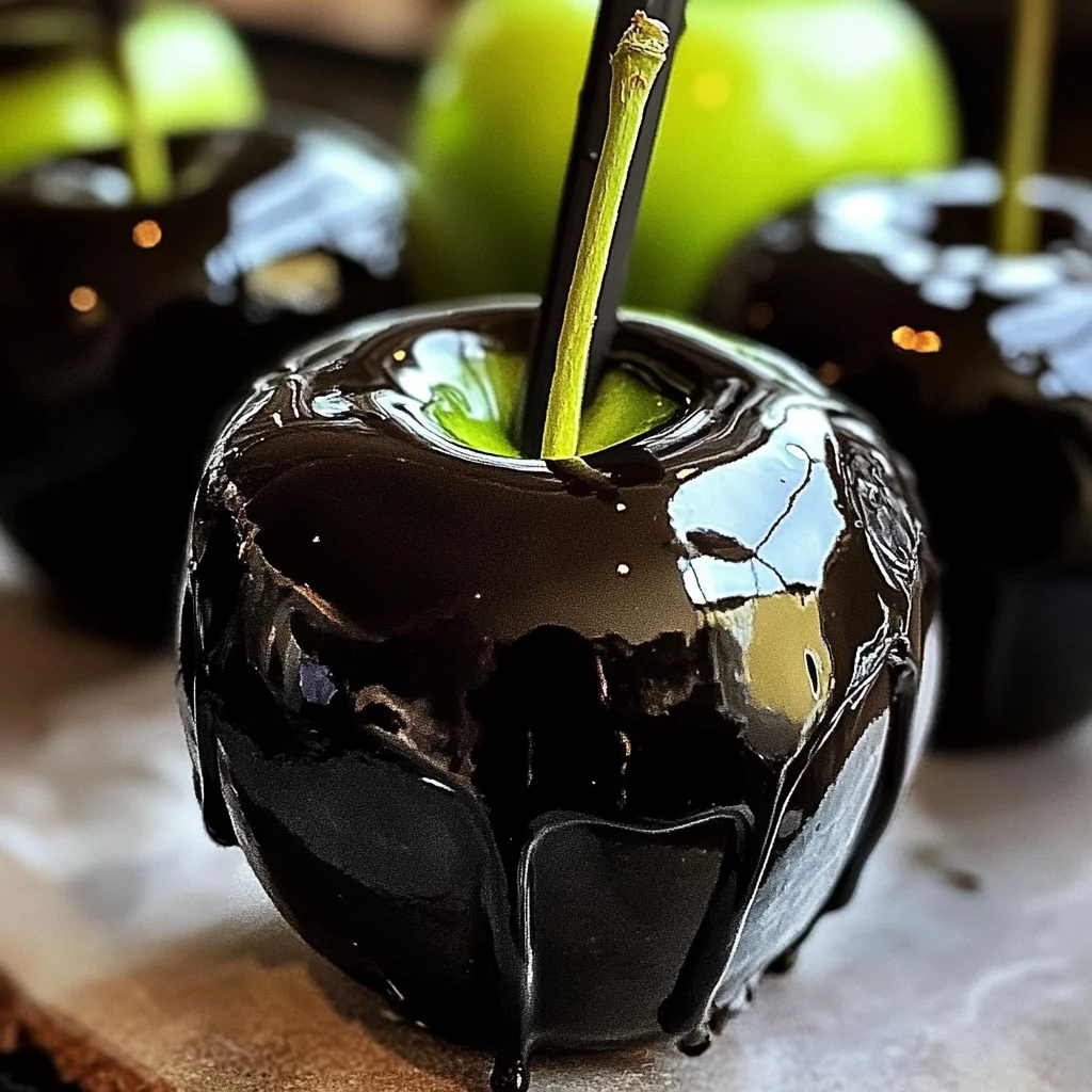 Poison Toffee Apples for Halloween