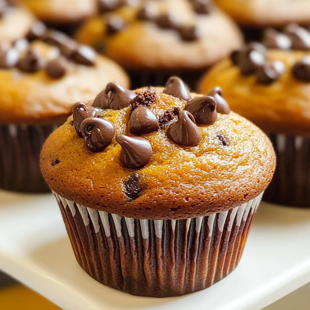 Pumpkin Chocolate Chip Muffins