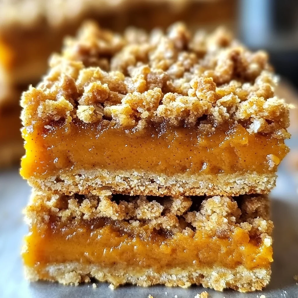 Pumpkin Pie Crumble Bars – Easy Fall Dessert Recipe