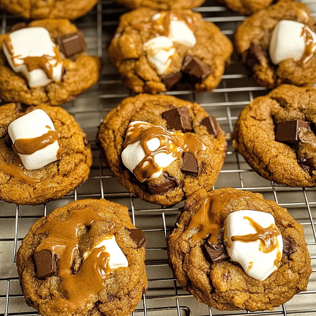 Pumpkin S'mores Cookies