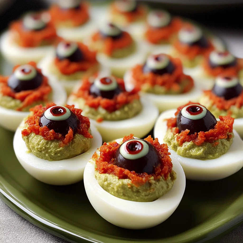 Spooky Deviled Eyeballs