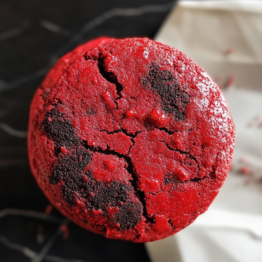 Stranger Things Red Velvet Cookies
