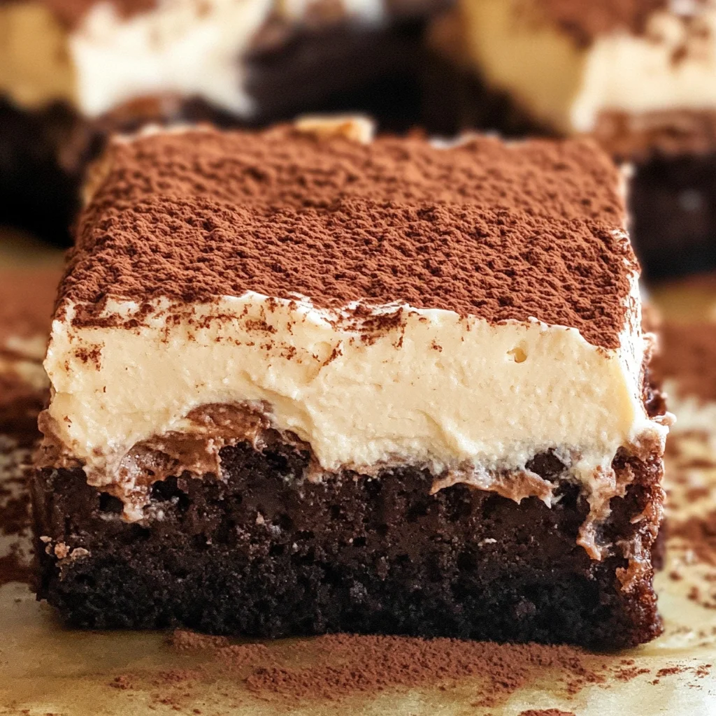 Tiramisu Brownies