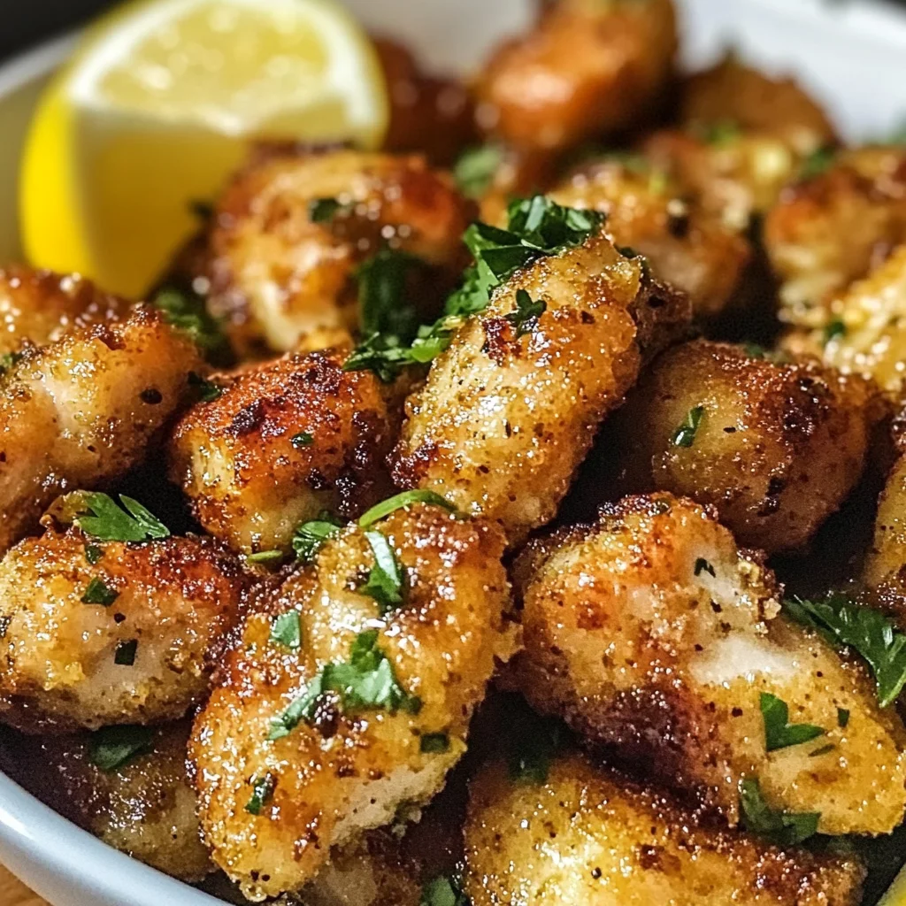 Air Fryer Lemon Chicken Bites