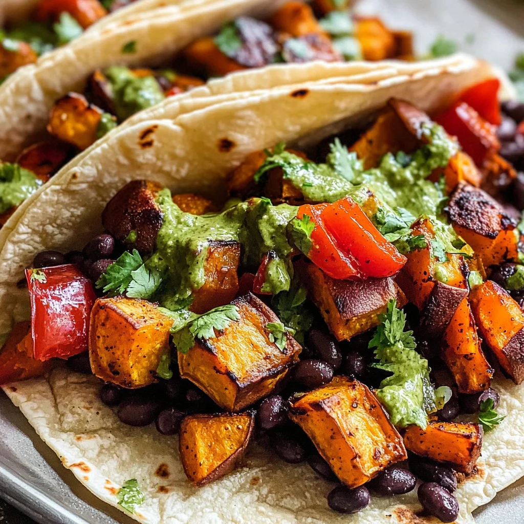 Black Bean Sweet Potato Tacos Recipe