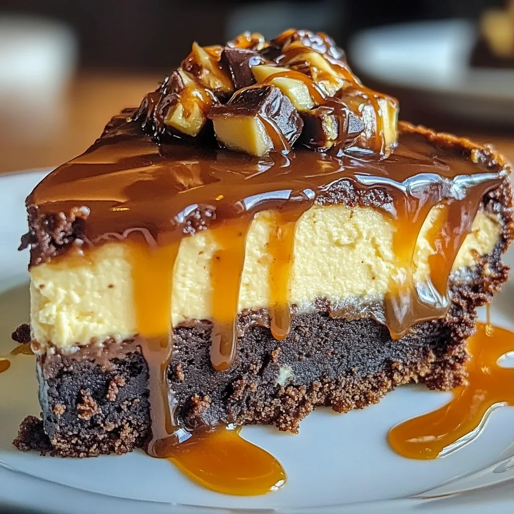 Caramel Brownie Cheesecake