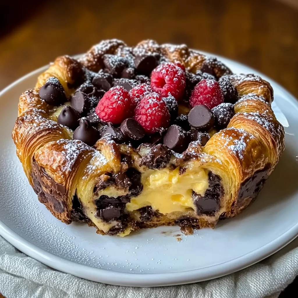 Decadent Chocolate Croissant Breakfast Bake