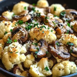 Garlic Cauliflower Mushroom Skillet: Quick & Delicious Dish