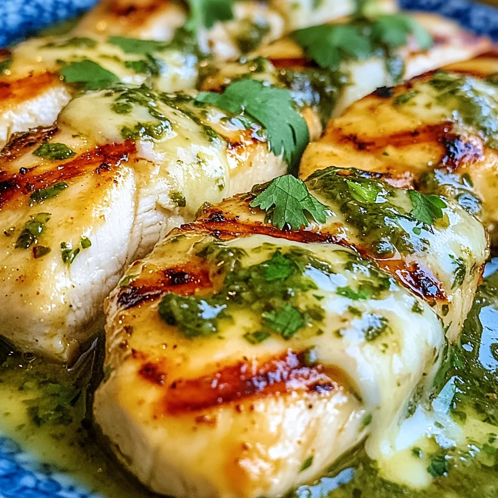 Grilled Salsa Verde Pepper Jack Chicken
