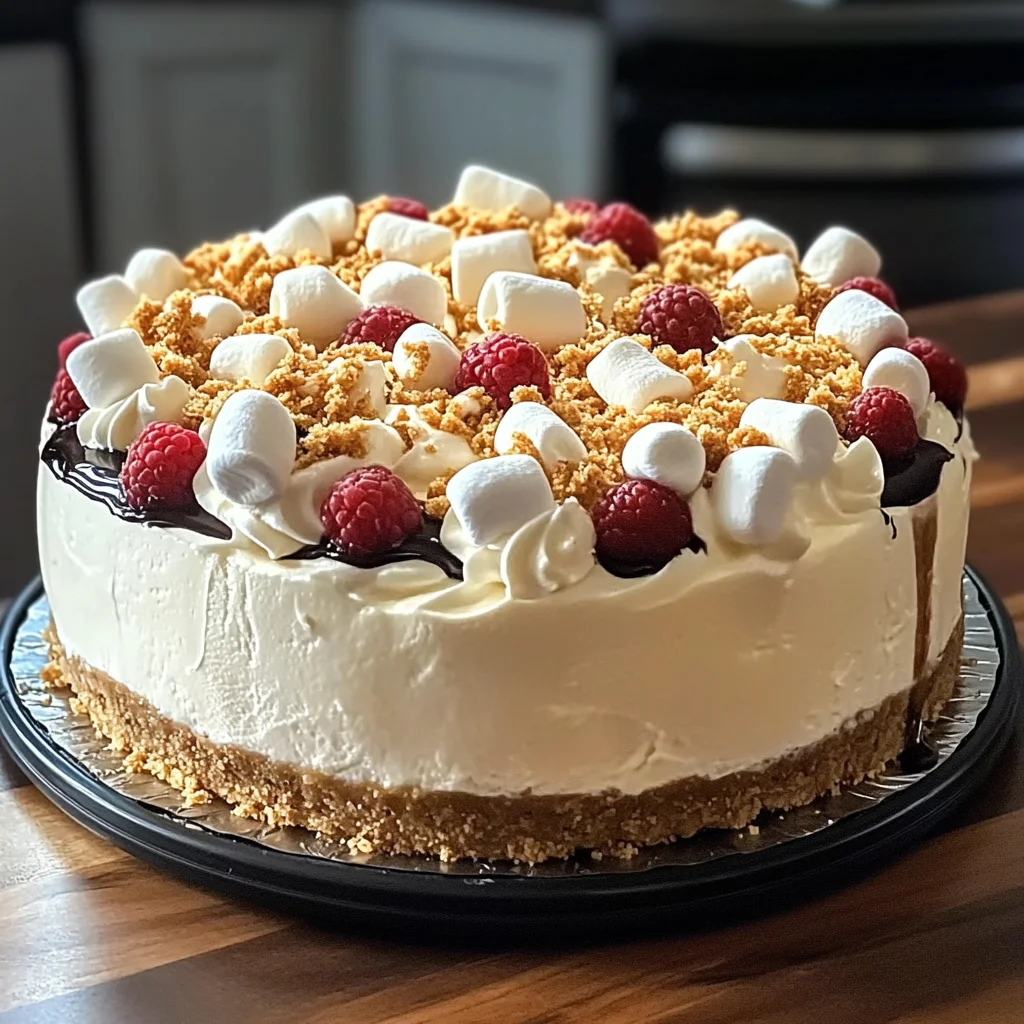 Marshmallow Whip Cheesecake : No-Bake Dream Dessert