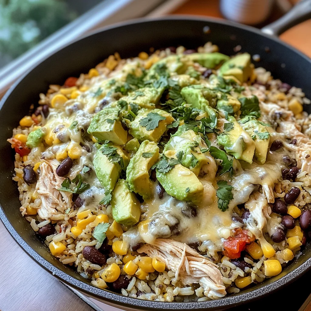 Salsa Verde Chicken & Rice Skillet