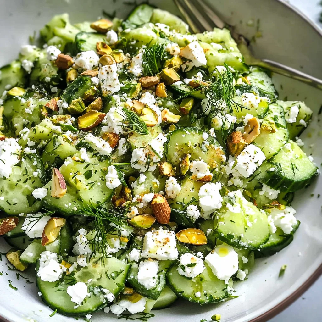 Smashed Cucumber Salad - With Feta and Dill