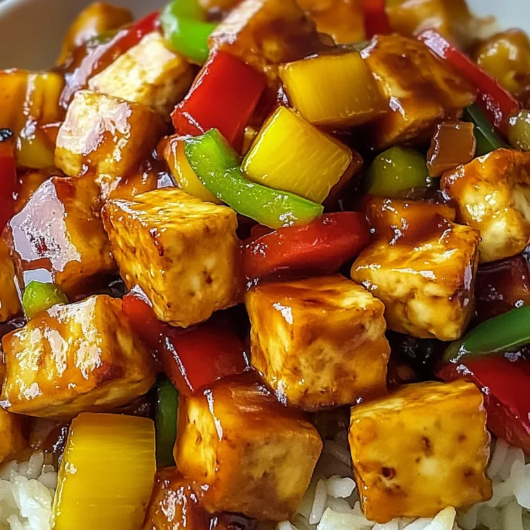 Vegan Pineapple Tofu
