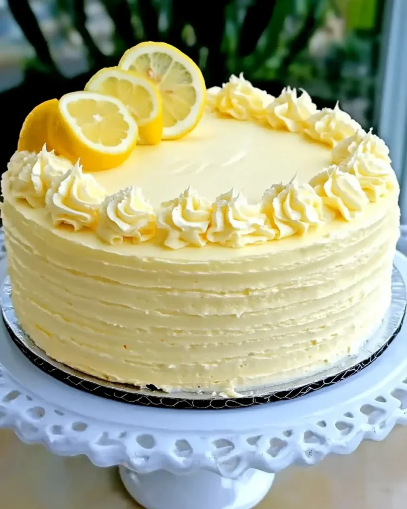 Creamy Lemon Cheesecake Cake