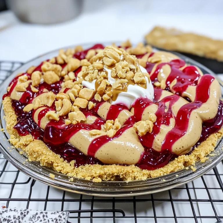 Peanut Butter and Jelly Pie