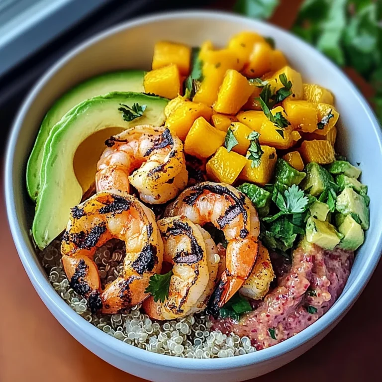 Shrimp Avocado Bowls with Mango Salsa