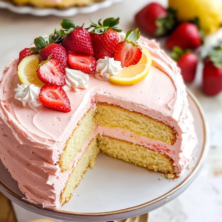 Strawberry Lemon Cake
