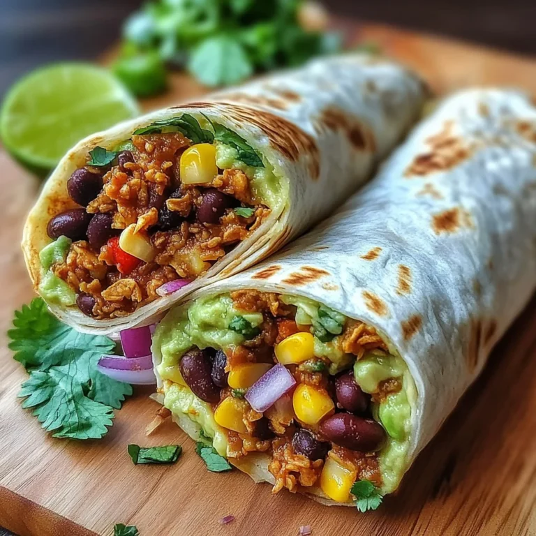 10-Minute Vegan Burrito Wraps