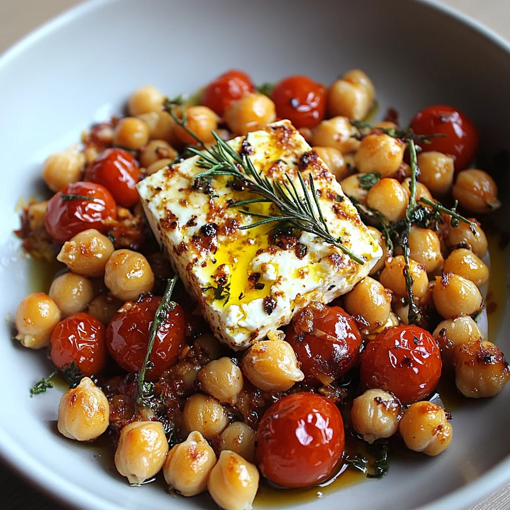 Baked Feta Chickpeas Recipe