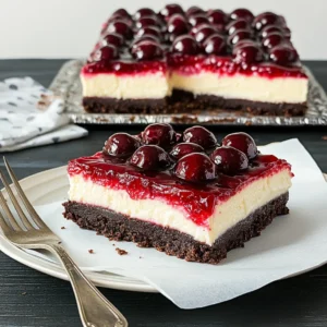 Black Forest Cheesecake Bars