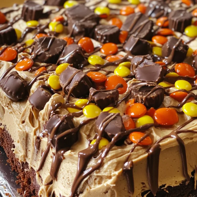Chocolate Peanut Butter Poke Cake