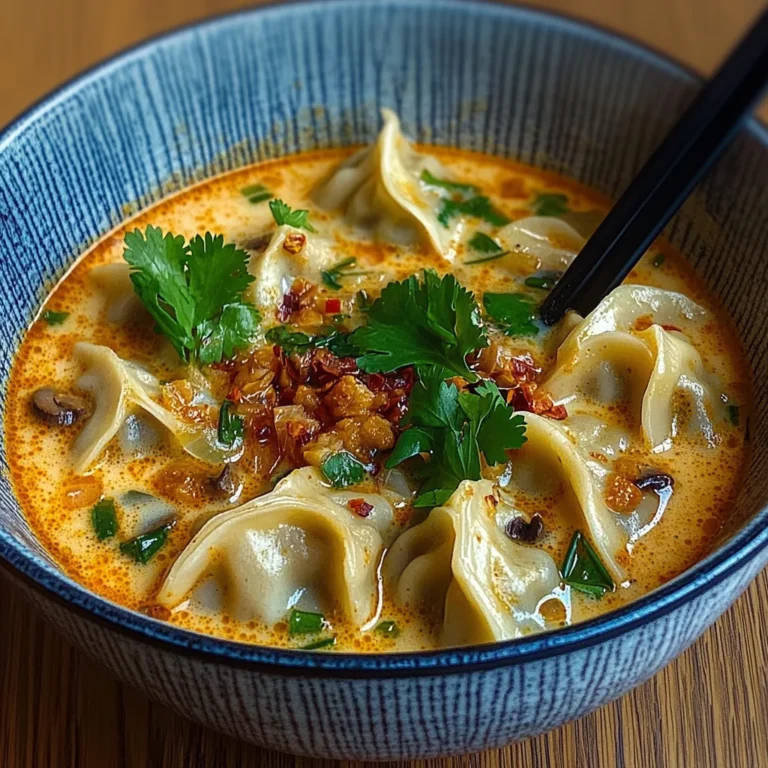 Coconut Curry Soup with Dumplings