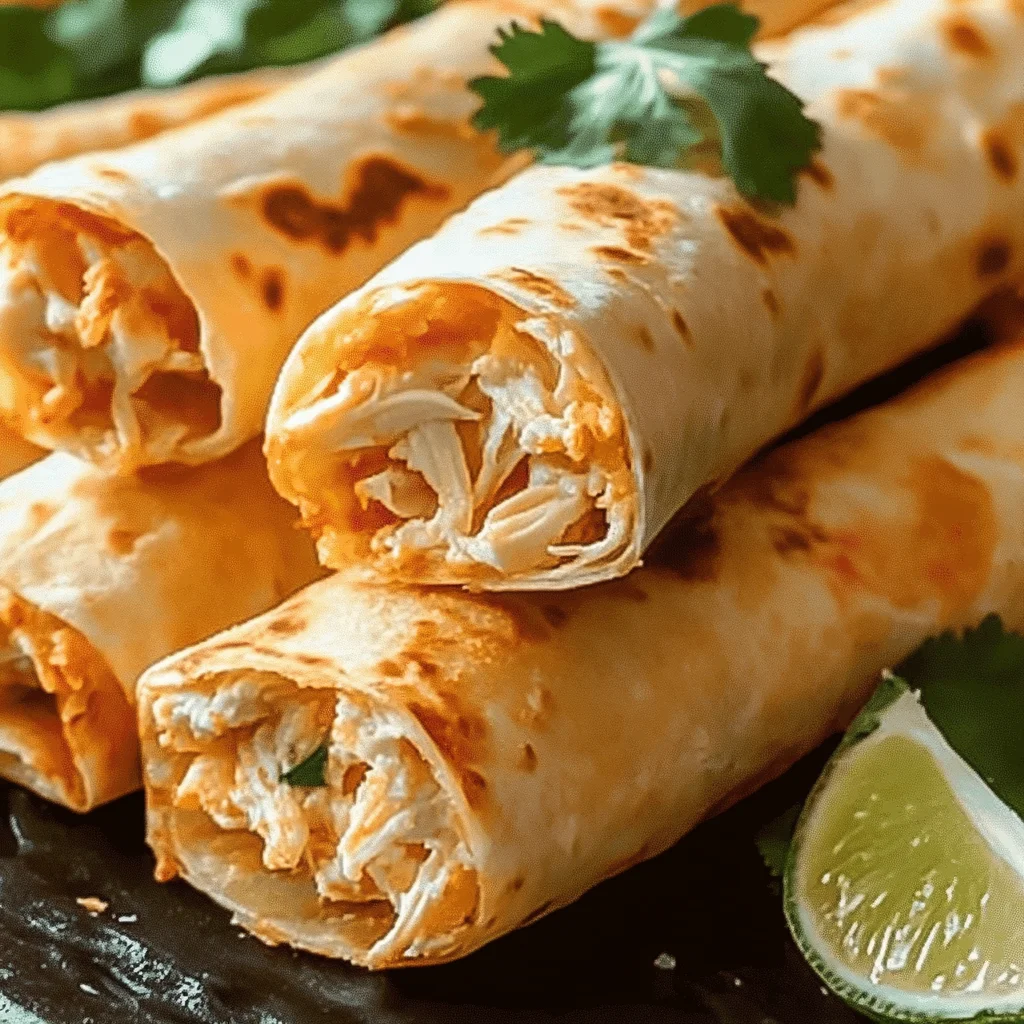 Cream Cheese Chicken Taquitos