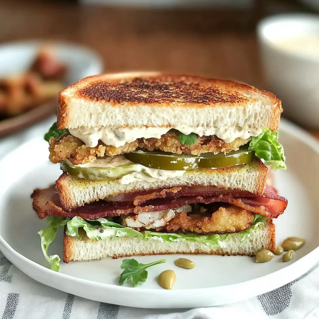 Crunchy Fried Green Tomato BLT Sandwich - Alrightwithme