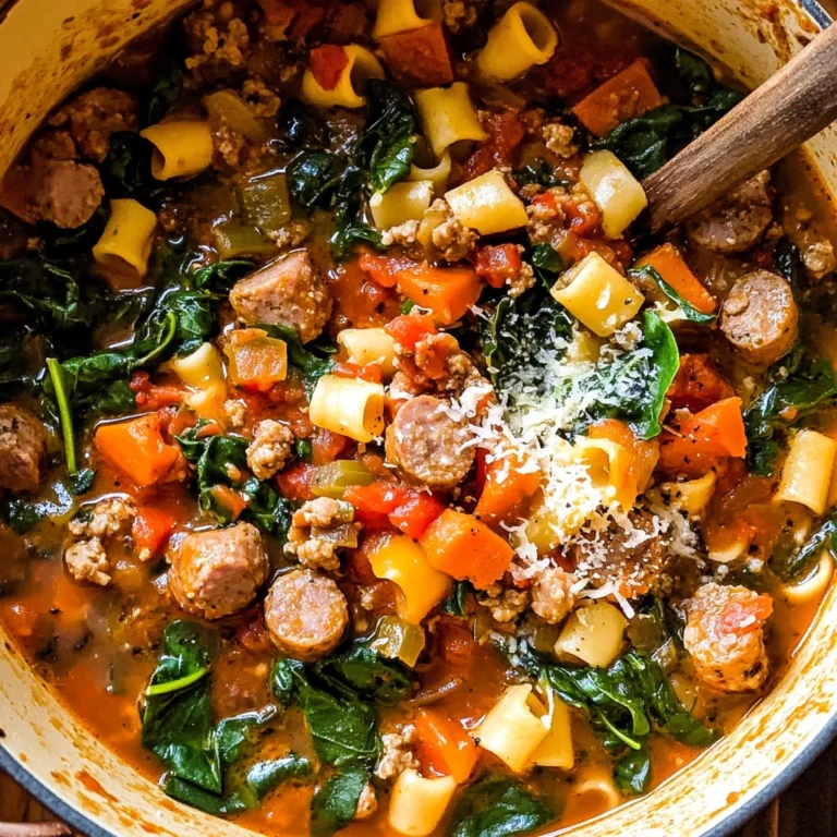 Easy Italian Sausage Soup Recipe