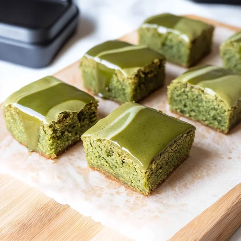 Matcha Mochi Brownies