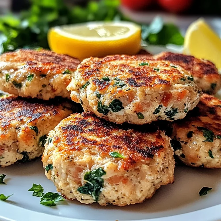 Mediterranean Chicken Patties