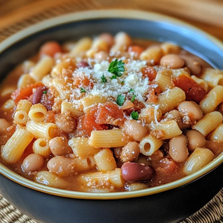 Pasta Fagioli Recipe: A Classic Italian Delight