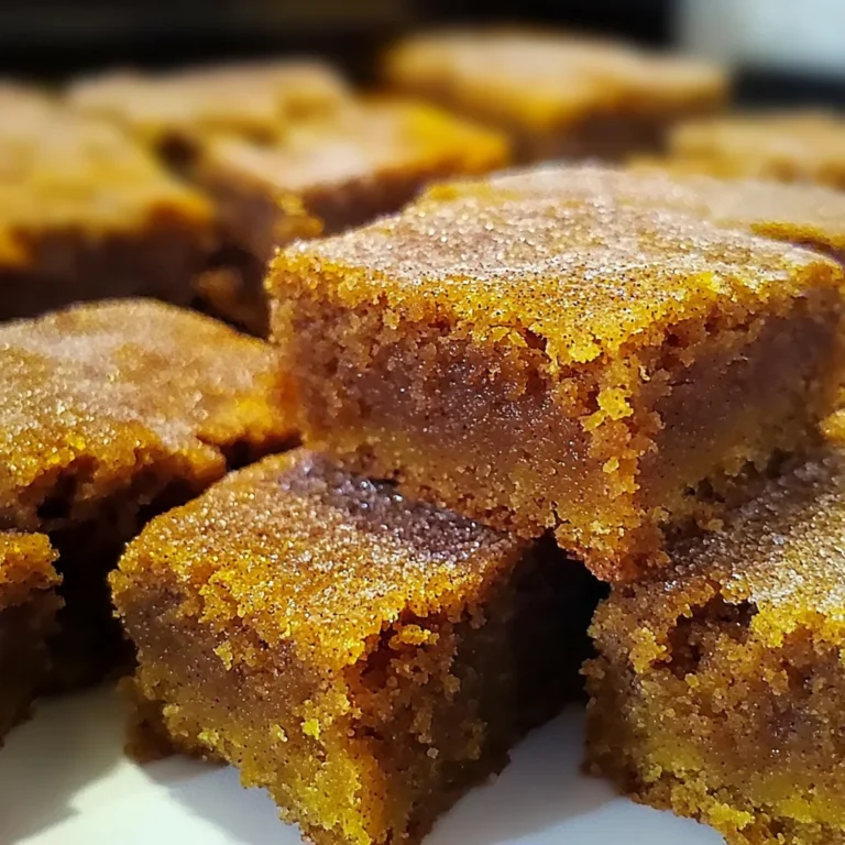 Pumpkin Snickerdoodle Blondies Recipe