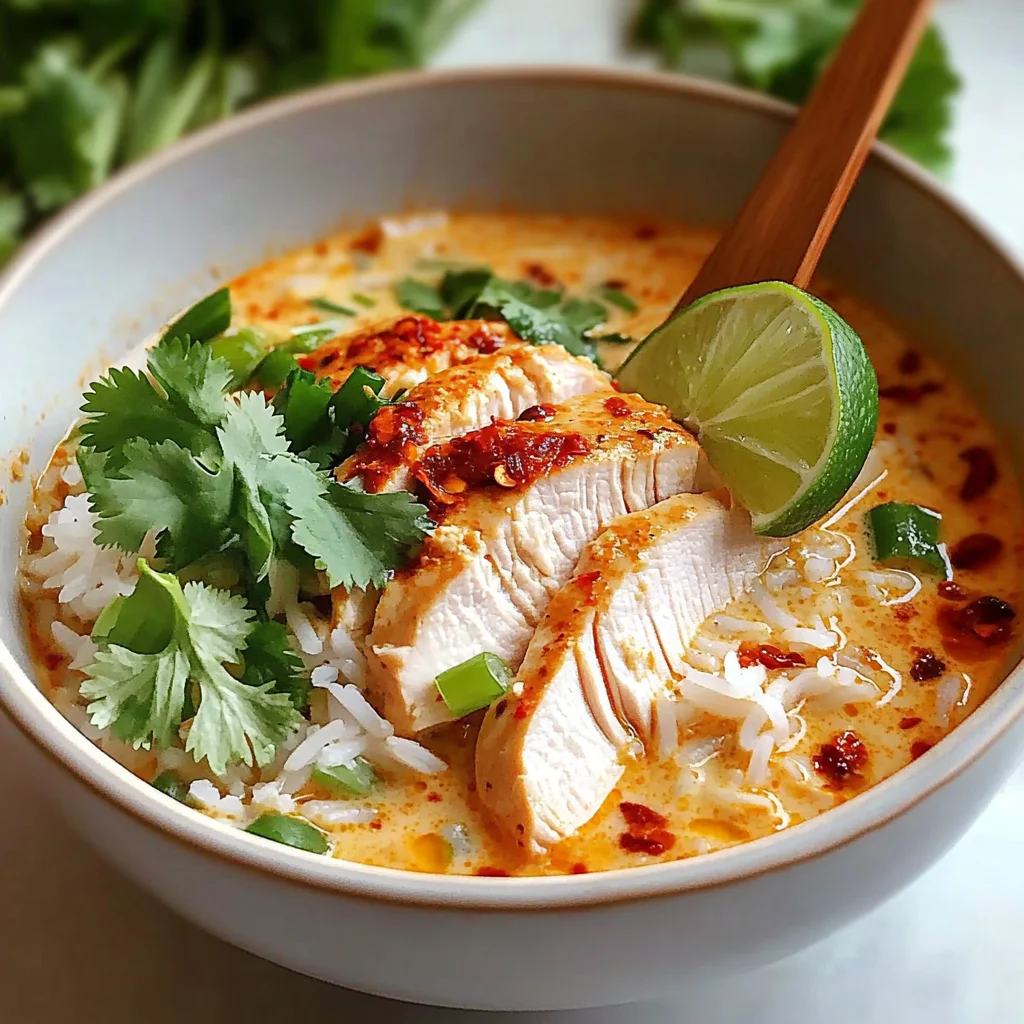 Savory Coconut Chicken Brothy Rice for Cozy Nights