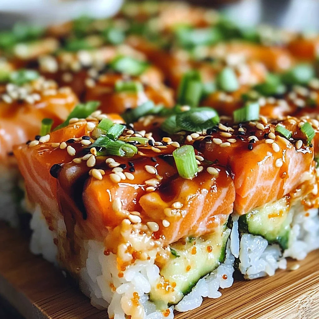 Spicy Salmon Sushi Bake