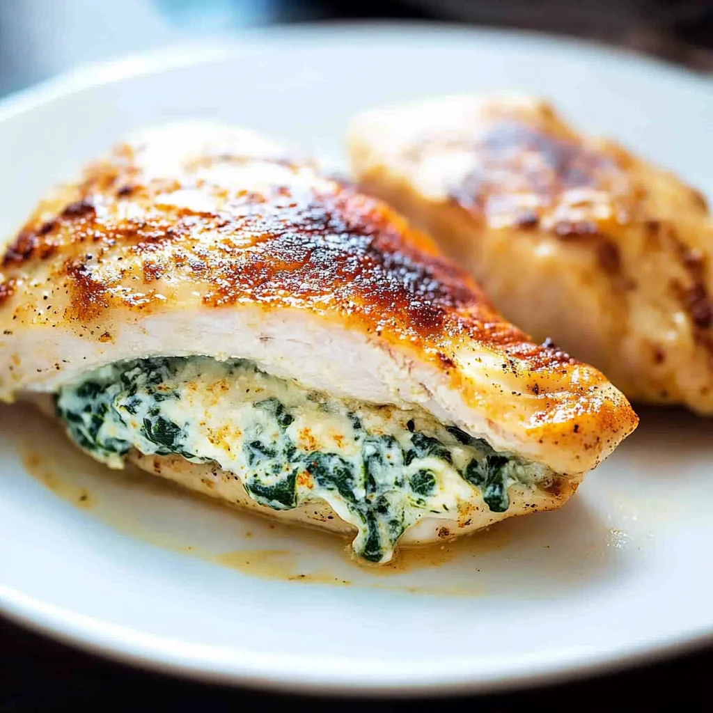 Spinach Stuffed Chicken Breasts