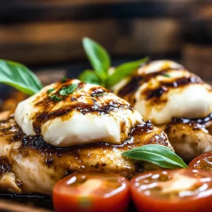 Balsamic Baked Chicken Breast with Mozzarella Cheese Recipe
