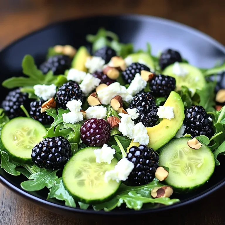 Blackberry, Avocado, and Arugula Salad