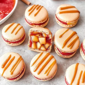 Caramel Apple Pie Macarons