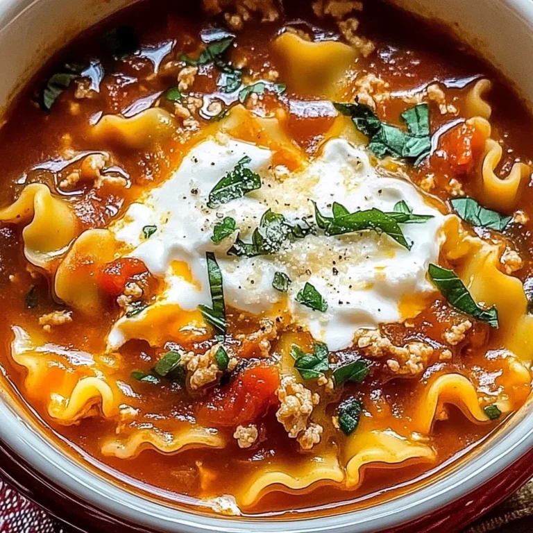 Delicious & Hearty Lasagna Soup Recipe - Perfect for Fall Dinner!