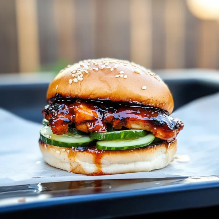 Grilled Korean BBQ Chicken Sandwich